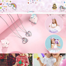 Ladda upp bild till gallerivisning, "You Are Magical" - Enhörningsprinsessörhängen och halsband
