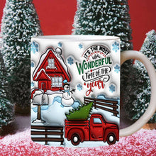Ladda upp bild till gallerivisning, 3d jul gingerman keramisk kaffemugg
