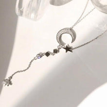Ladda upp bild till gallerivisning, Halsband med månstjärnor i sterling silver
