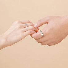 Ladda upp bild till gallerivisning, En kyss Sterling Silver Par Ringar Alla hjärtans dag presentguide
