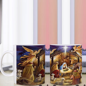Vintage jul julkrubba mugg