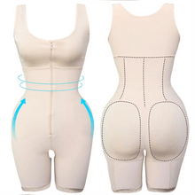 Ladda upp bild till gallerivisning, Slimmad bodysuit med dragkedja för kvinnor
