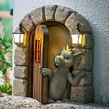 Ladda upp bild till gallerivisning, Trädgårdsprydnad Söt Drake
