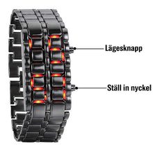 Ladda upp bild till gallerivisning, Herr Lava LED Digital armbandsur i rostfritt stål
