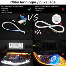 Ladda upp bild till gallerivisning, Flexibel DRL LED natt- och vardagsljusremsa (ingen demontering behövs)
