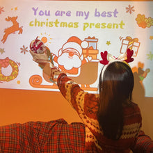 Ladda upp bild till gallerivisning, Projektorlampa med julstämning

