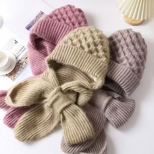 🧶Integrerad hörselskydd vindtät kepshalsduk