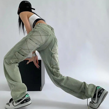 Ladda upp bild till gallerivisning, High Waist Pocket Straight Jeans
