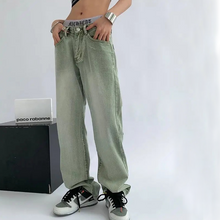 Ladda upp bild till gallerivisning, High Waist Pocket Straight Jeans
