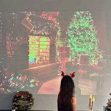 Ladda upp bild till gallerivisning, Projektorlampa med julstämning

