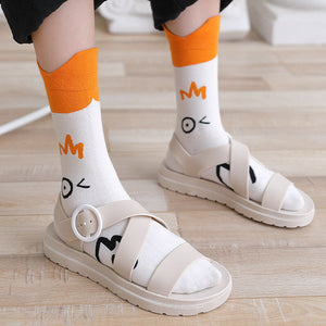 💖Anktryckta tecknade söta strumpor🧦