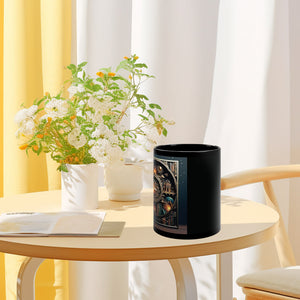 3D bokhyllor Bibliotek Bokälskare Keramisk mugg