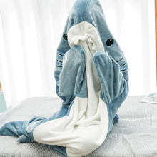 Ladda upp bild till gallerivisning, Shark pyjamas i ett stycke

