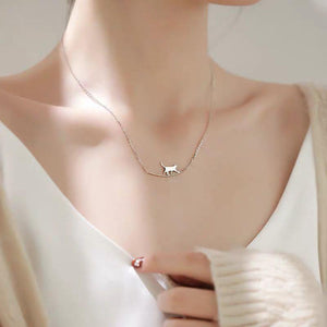 Cute walking cat halsband