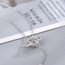Ladda upp bild till gallerivisning, Rosa änglavingar halsband

