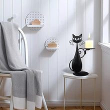 Ladda upp bild till gallerivisning, Svart kattljusstake
