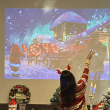 Ladda upp bild till gallerivisning, Projektorlampa med julstämning
