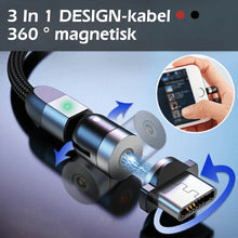 Ladda upp bild till gallerivisning, 3-IN-1 DESIGN 360 ° magnetisk kabel
