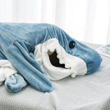 Ladda upp bild till gallerivisning, Shark pyjamas i ett stycke
