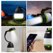 Ladda upp bild till gallerivisning, Multifunktionell LED uppladdningsbar campinglampa
