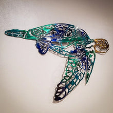Ladda upp bild till gallerivisning, Metallprydnader på marina djur - present till naturälskare
