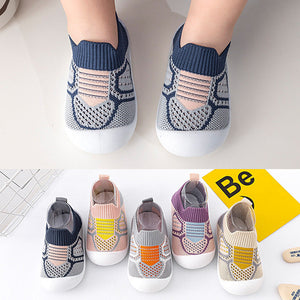 Neutral & Andandes Stickad - Halkfria babysko-strumpor