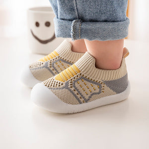 Neutral & Andandes Stickad - Halkfria babysko-strumpor