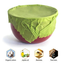 Ladda upp bild till gallerivisning, Organic &amp; Reusable Beeswax Food Wraps – 3 Pcs (S/M/L)
