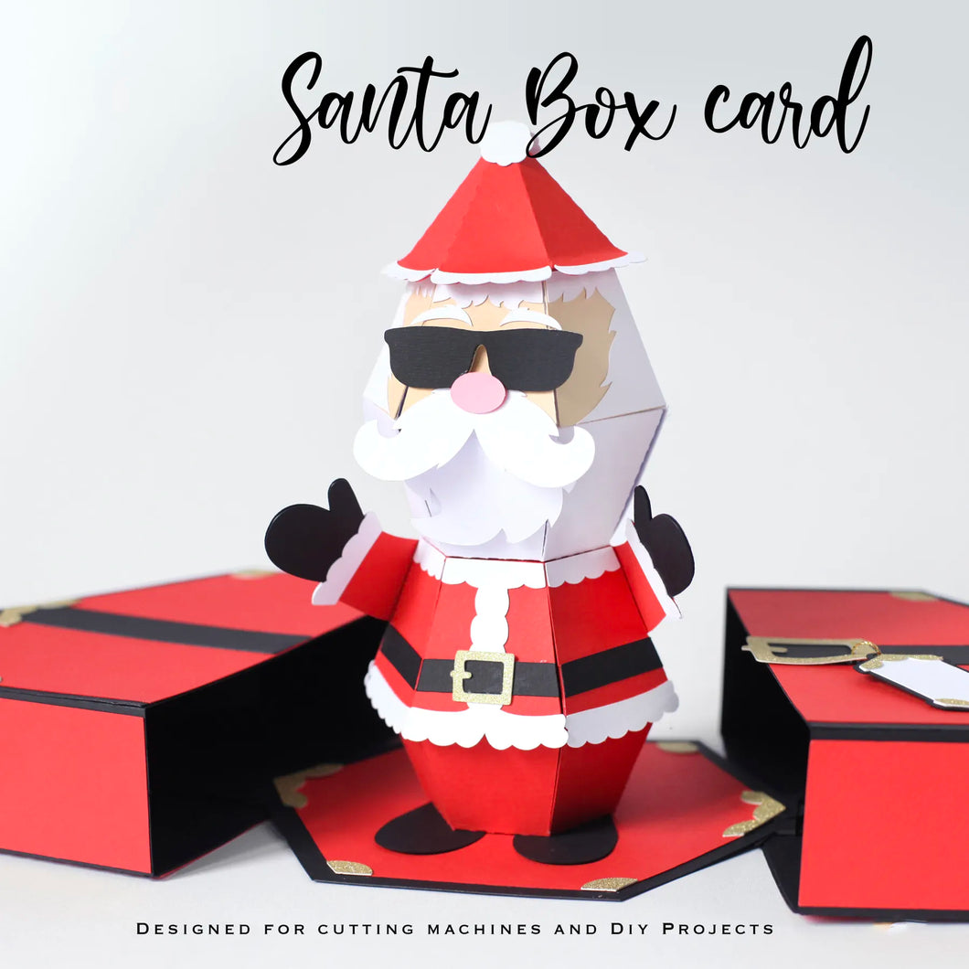🎅3D Santa Claus Prank Pop-up Box kort🥳