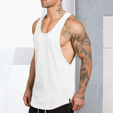 Ladda upp bild till gallerivisning, Solid color men's fitness tank top
