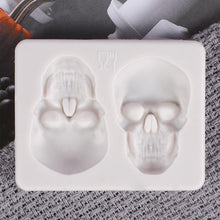 Ladda upp bild till gallerivisning, 3D skalle kakform
