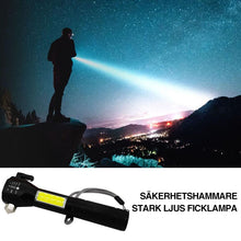 Ladda upp bild till gallerivisning, Säkerhet Hammare Skarpt Sken Ficklampa
