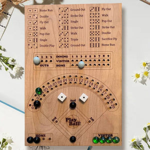 Brädspel med basebolltärningar