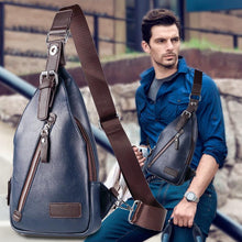 Ladda upp bild till gallerivisning, En axel crossbody-läder Bröstväska
