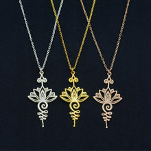 Ladda upp bild till gallerivisning, Lotusblomma halsband
