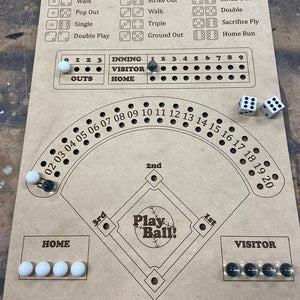Brädspel med basebolltärningar