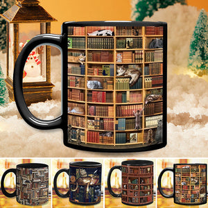 Kattbokälskare keramisk kaffemugg