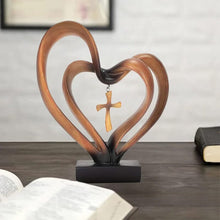 Ladda upp bild till gallerivisning, Jesus Entwined Hearts Cross
