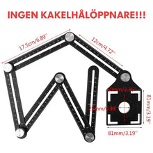 Ladda upp bild till gallerivisning, Multifunktionell sexfaldig linjal och tolvfaldig linjal
