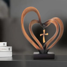 Ladda upp bild till gallerivisning, Jesus Entwined Hearts Cross
