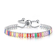 Ladda upp bild till gallerivisning, Justerbara flerfärgade zirkonarmband
