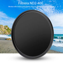 Ladda upp bild till gallerivisning, ND2-400 Neutrale Dichtheid Fader Variabelt ND Filter
