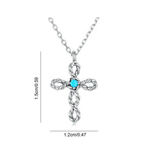 Ladda upp bild till gallerivisning, Lucky Eye Cross-halsband och örhängen
