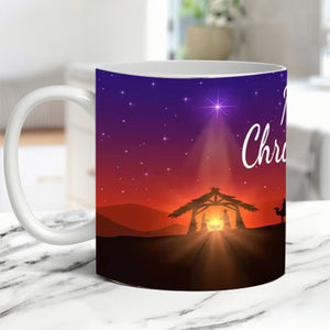 Vintage jul julkrubba mugg