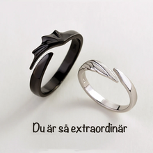 Ladda upp bild till gallerivisning, Angel And Demon Couple Ring

