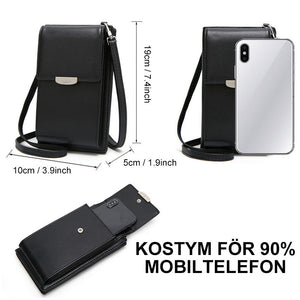 Elegant crossbody-telefonväska med flera platser