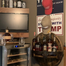 Ladda upp bild till gallerivisning, Bourbon Whiskey Barrel Shelf
