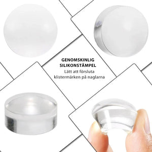 Nagel konst dekaler Stämplingsuppsättning