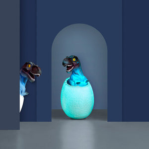 Nattlampa med dinosaurieägg