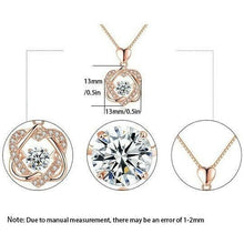 Ladda upp bild till gallerivisning, 💖Alla hjärtans dag present💝hjärta halsband set med ros
